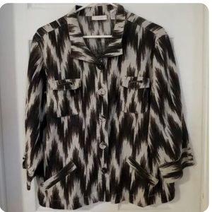 Chico’s linen bomber jacket